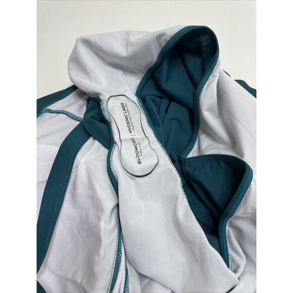 BloomChic 30 Swim Dress Bathing Suit Turquois Halter Top Adjustable Strap NWT - Picture 9 of 12